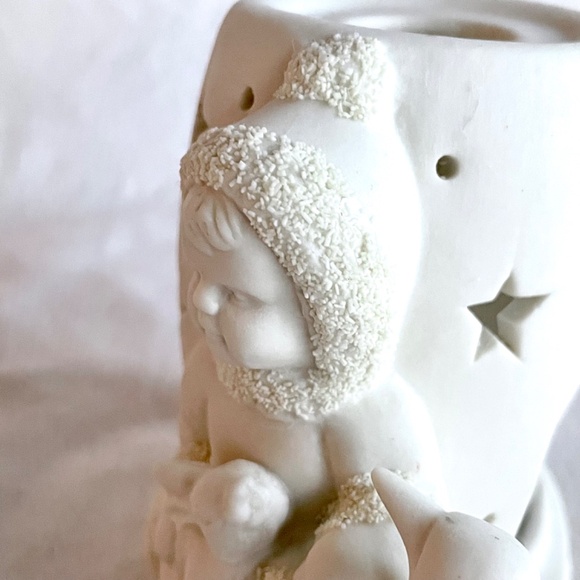 Vintage Delagar Collectibles Votive Tealight Candle Holder Snowbabies - Picture 12 of 16